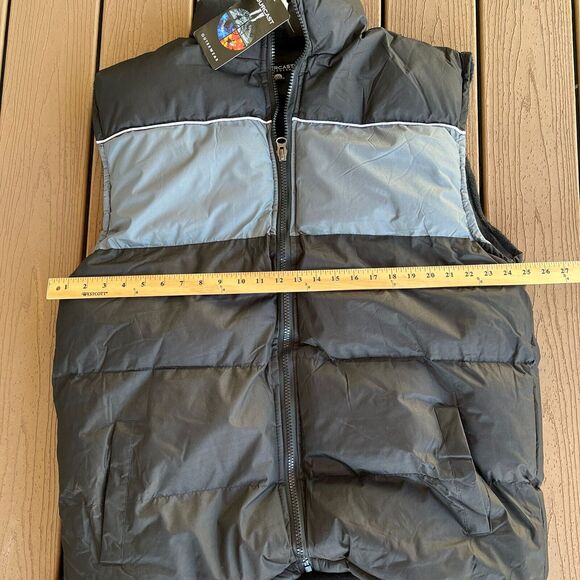 Puffer Vest Men’s 2XL Fourcast Black Gray NWT Winter XXL Gorpcore‎ Outdoors - Picture 4 of 7